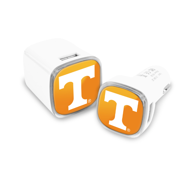 Tennessee Volunteers Collegiate 2 Pack Car + Wall Chargers