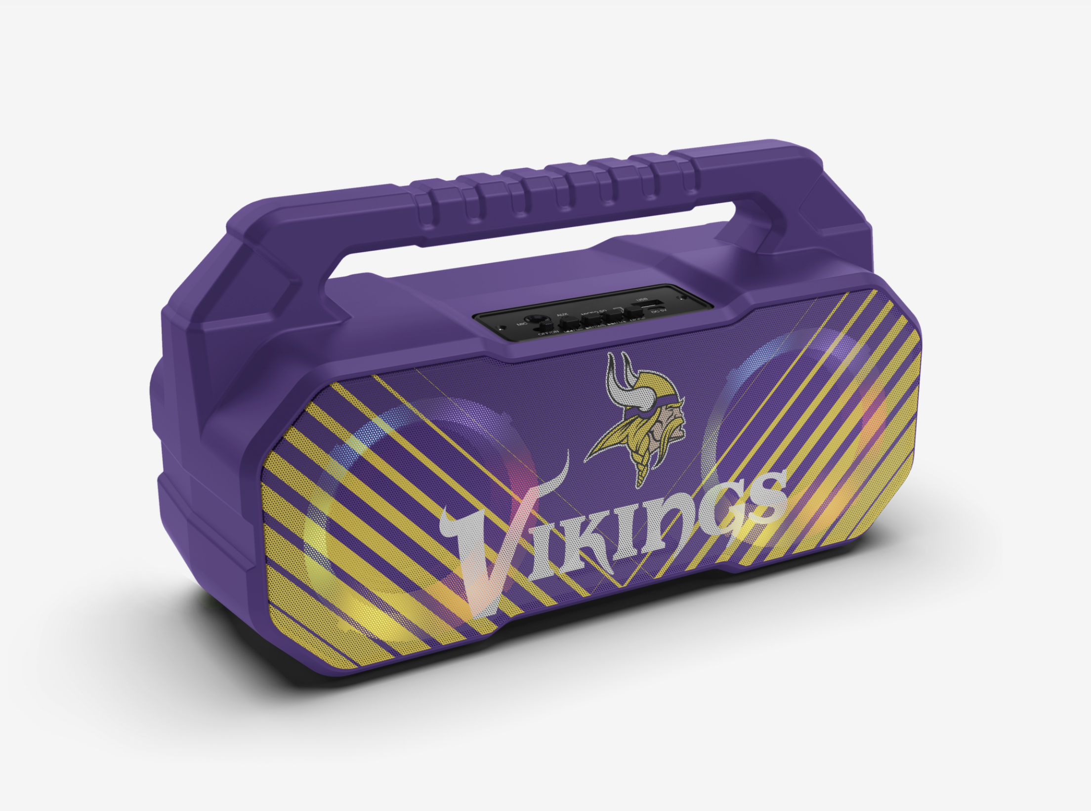 Minnesota Vikings NFL Shockbox Bluetooth BOOMBOX Speaker with FM Radio