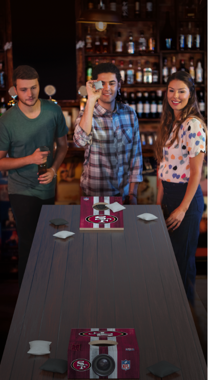 NFL Cornhole Game + Bluetooth Speaker