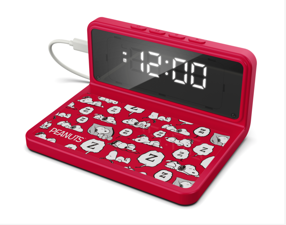 Peanuts Basic Snoopy Alarm Clock and Wireless Charger