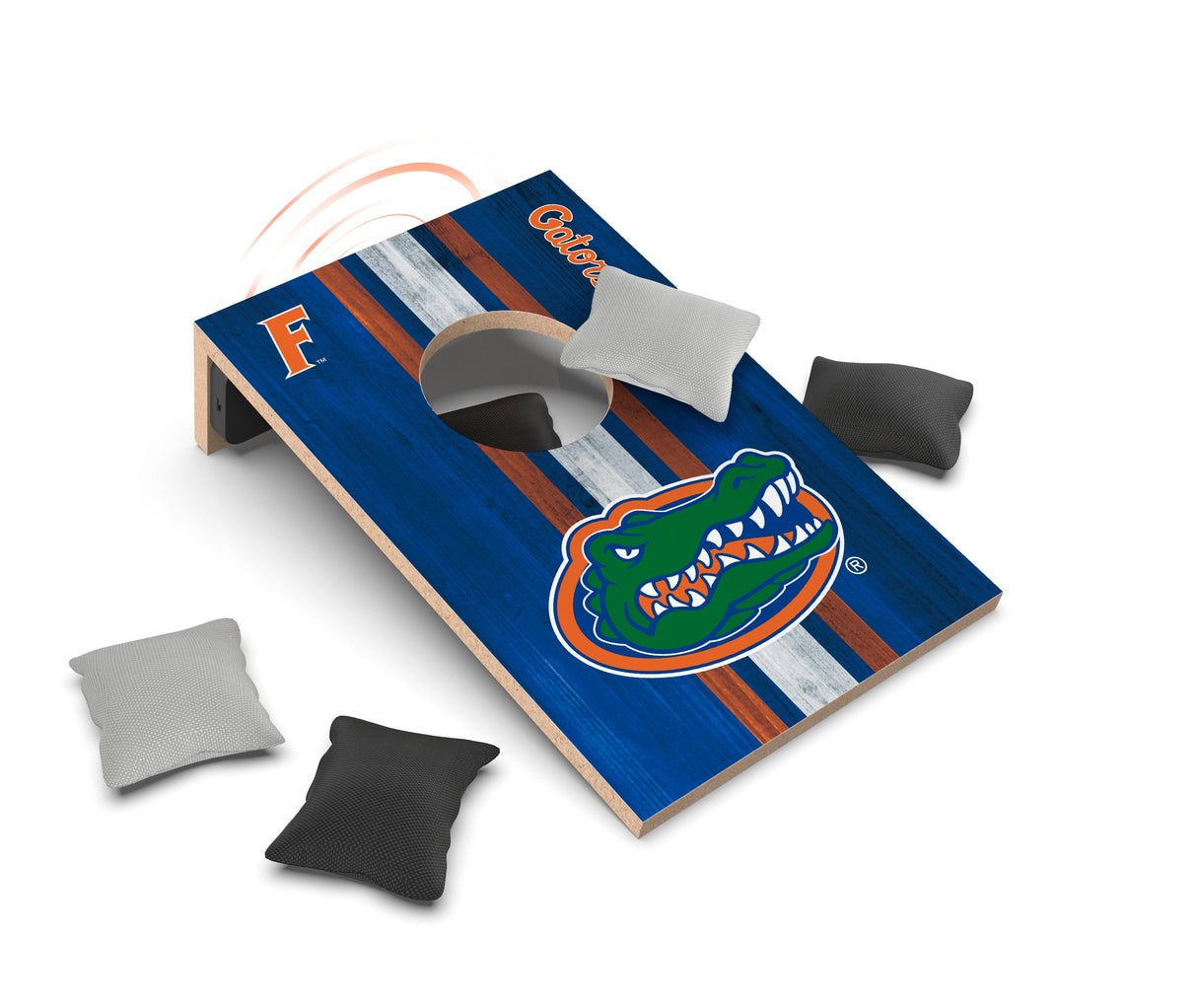 NCAA Cornhole Game + Bluetooth Speaker