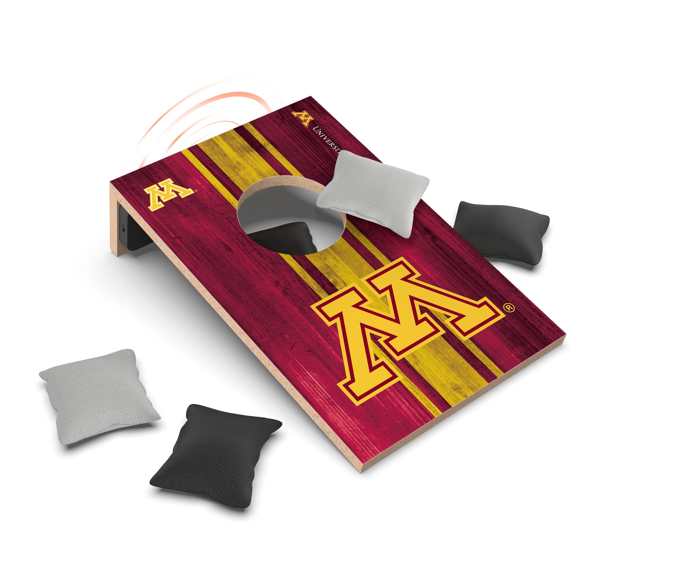 Collegiate Cornhole Game + Bluetooth Speaker