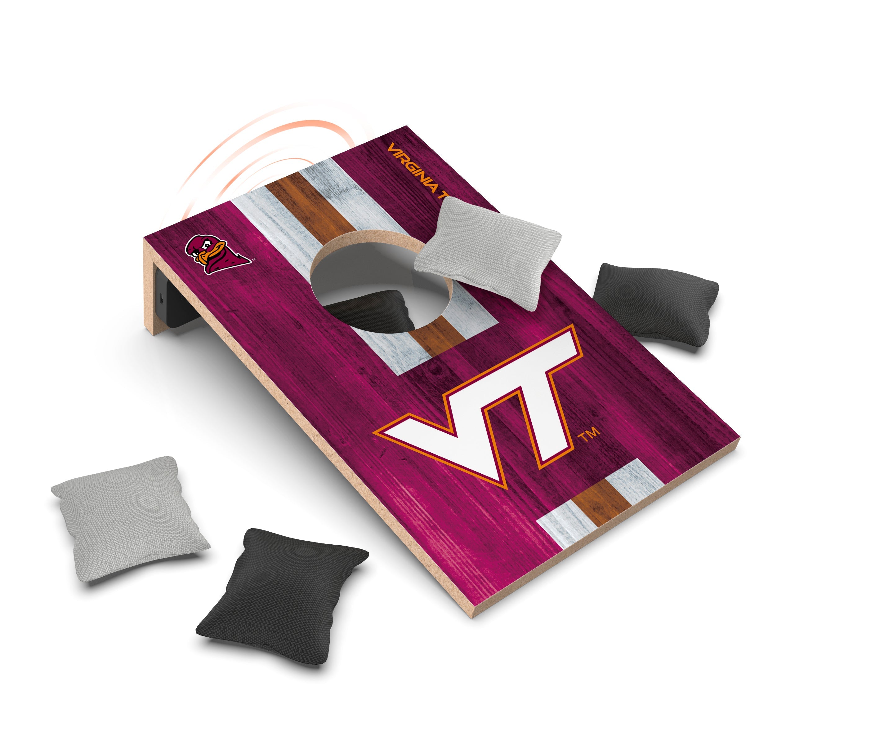 Collegiate Cornhole Game + Bluetooth Speaker