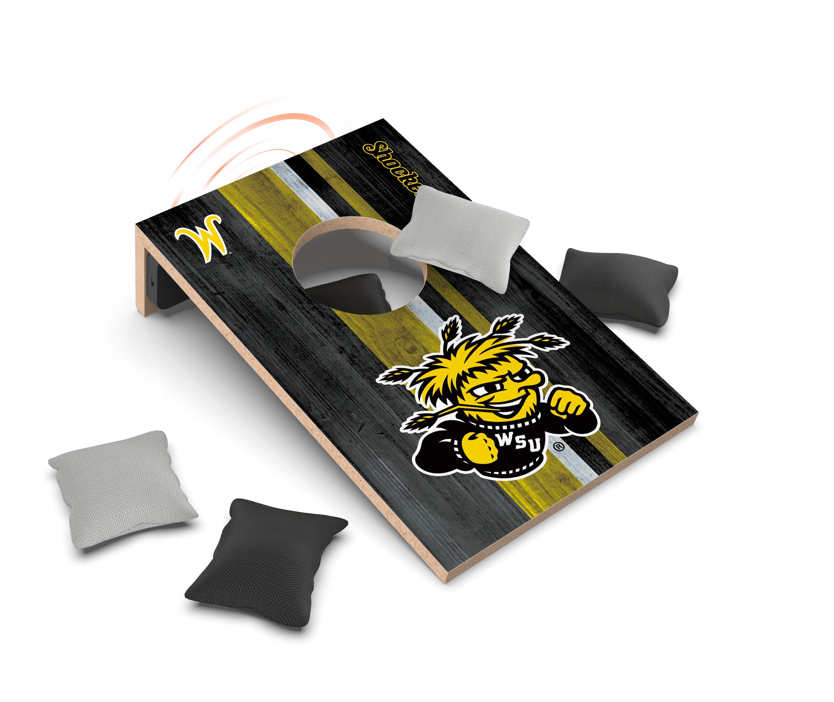 Collegiate Cornhole Game + Bluetooth Speaker