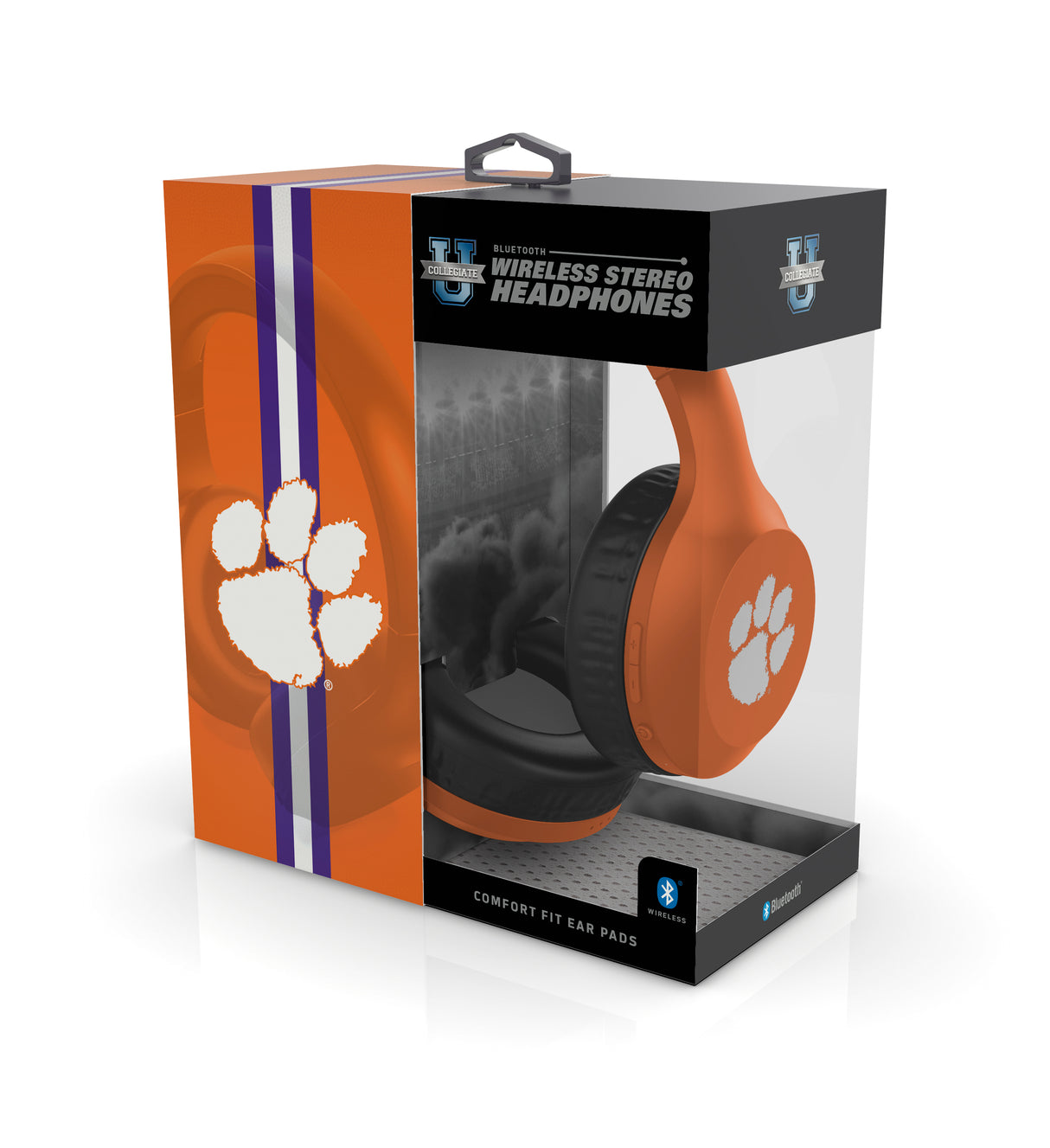 Clemson Tigers NCAA Wireless Bluetooth DJ Headphones