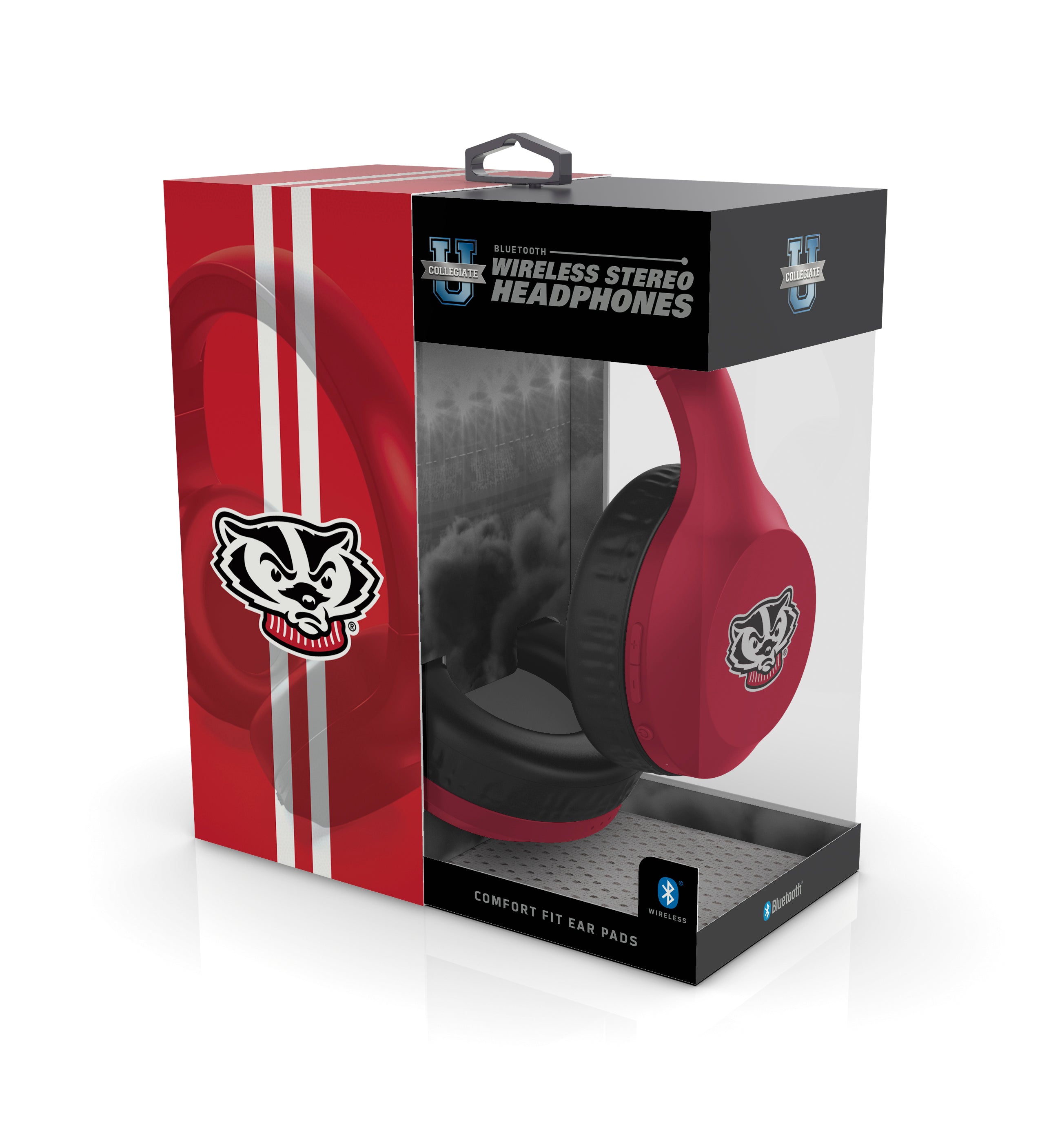 Wisconsin Badgers NCAA Wireless Bluetooth DJ Headphones