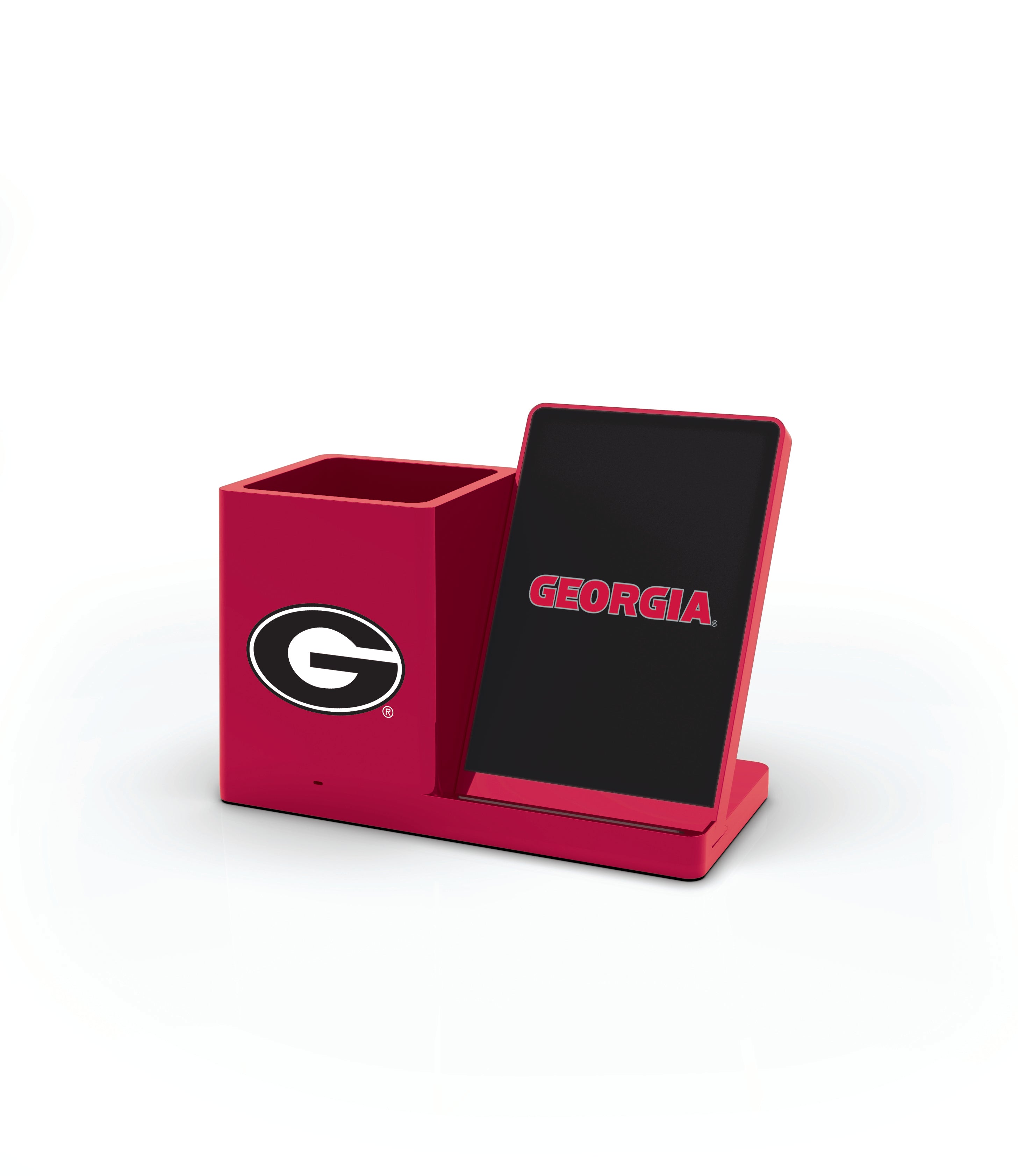 Georgia Bulldogs NCAA Cell Phone Wireless Charging Stand and Desktop Organizer