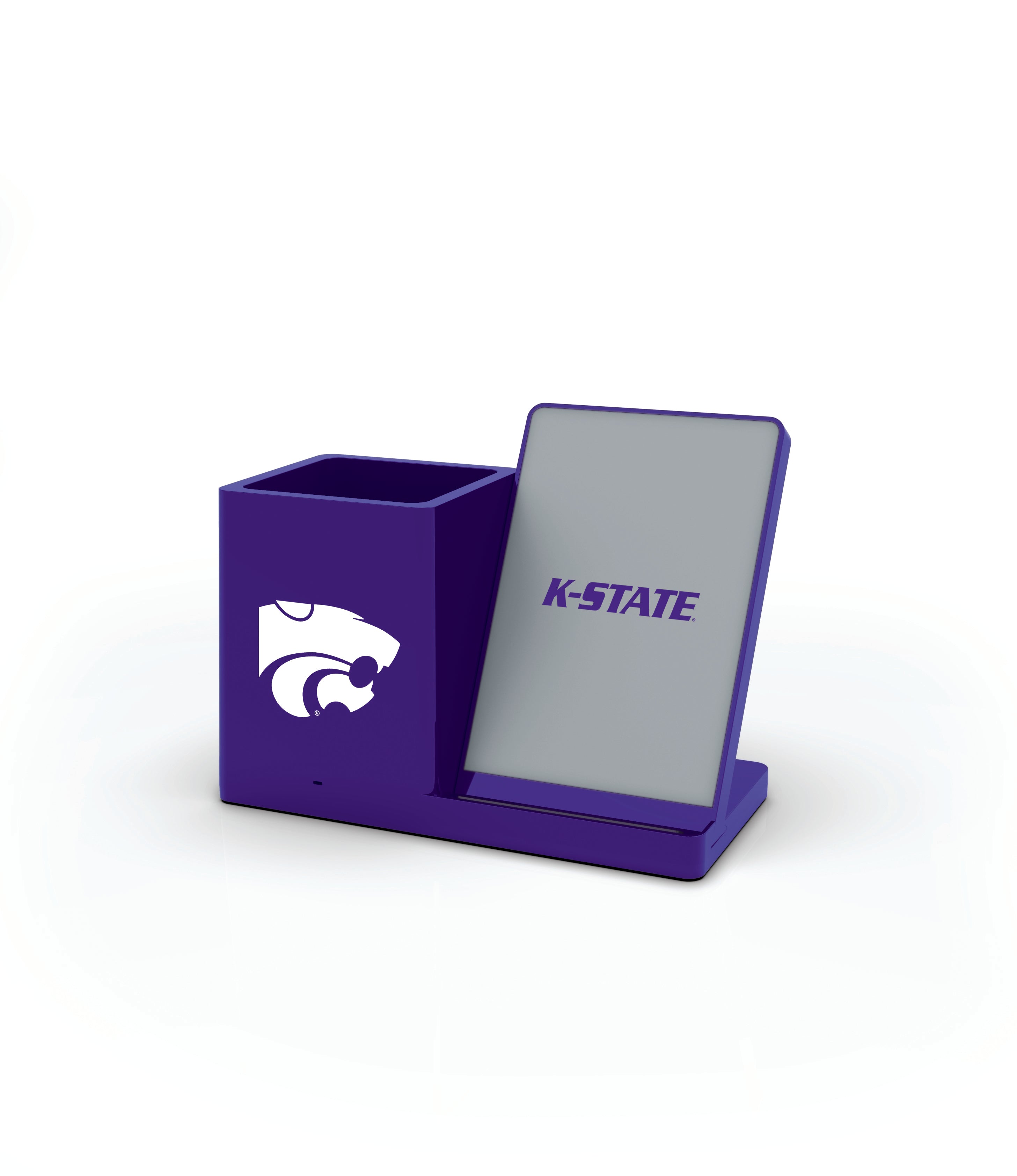Kansas State Wildcats NCAA Cell Phone Wireless Charging Stand and Desktop Organizer