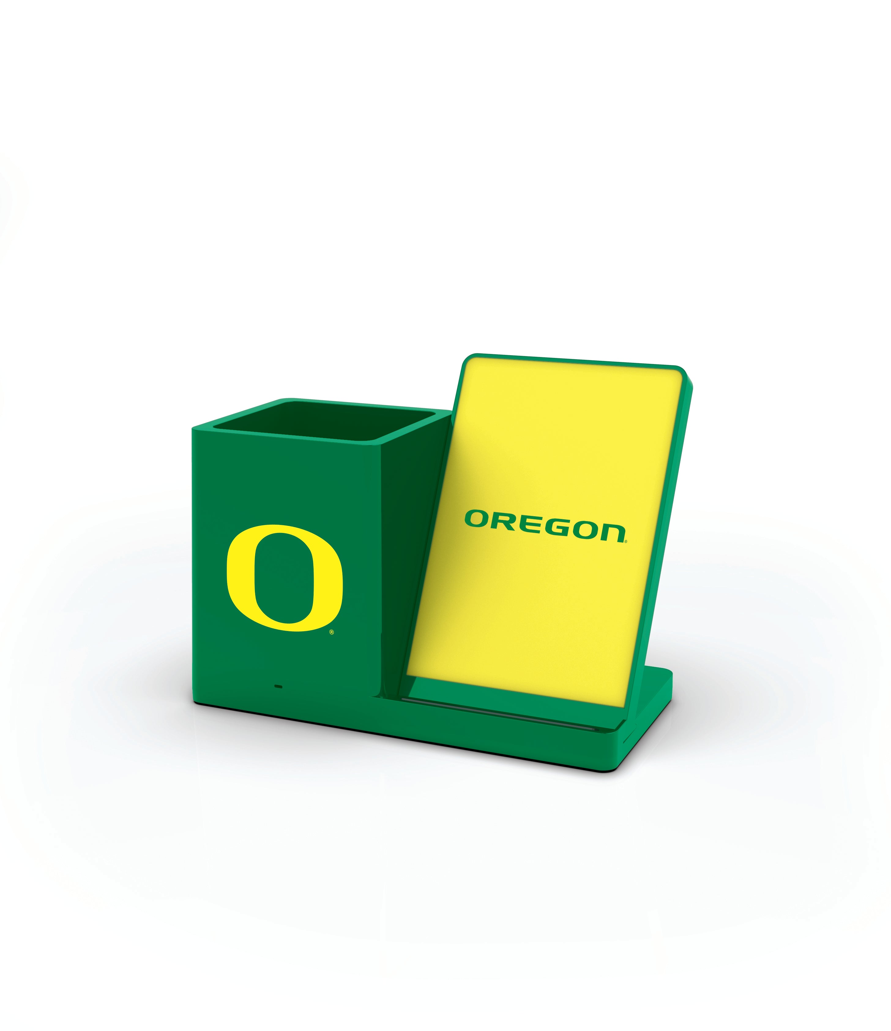 Oregon Ducks NCAA Cell Phone Wireless Charging Stand and Desktop Organizer