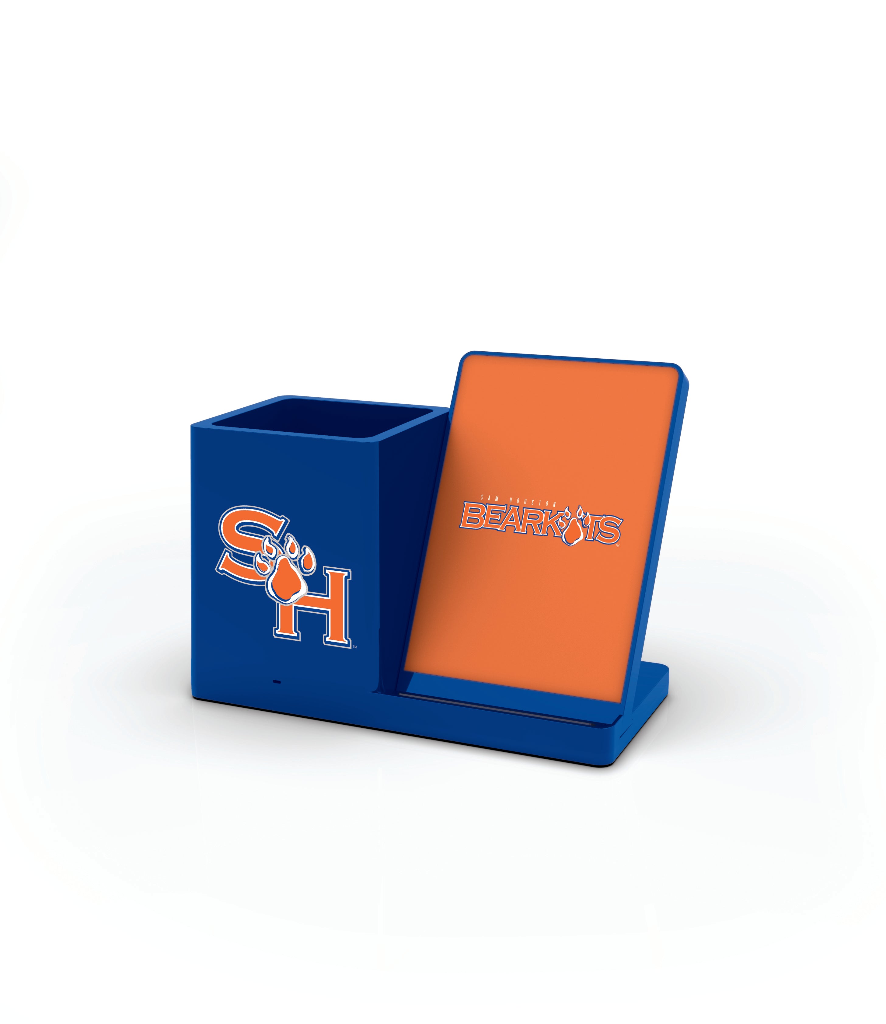 Sam Houston State Bearkats NCAA Cell Phone Wireless Charging Stand and Desktop Organizer