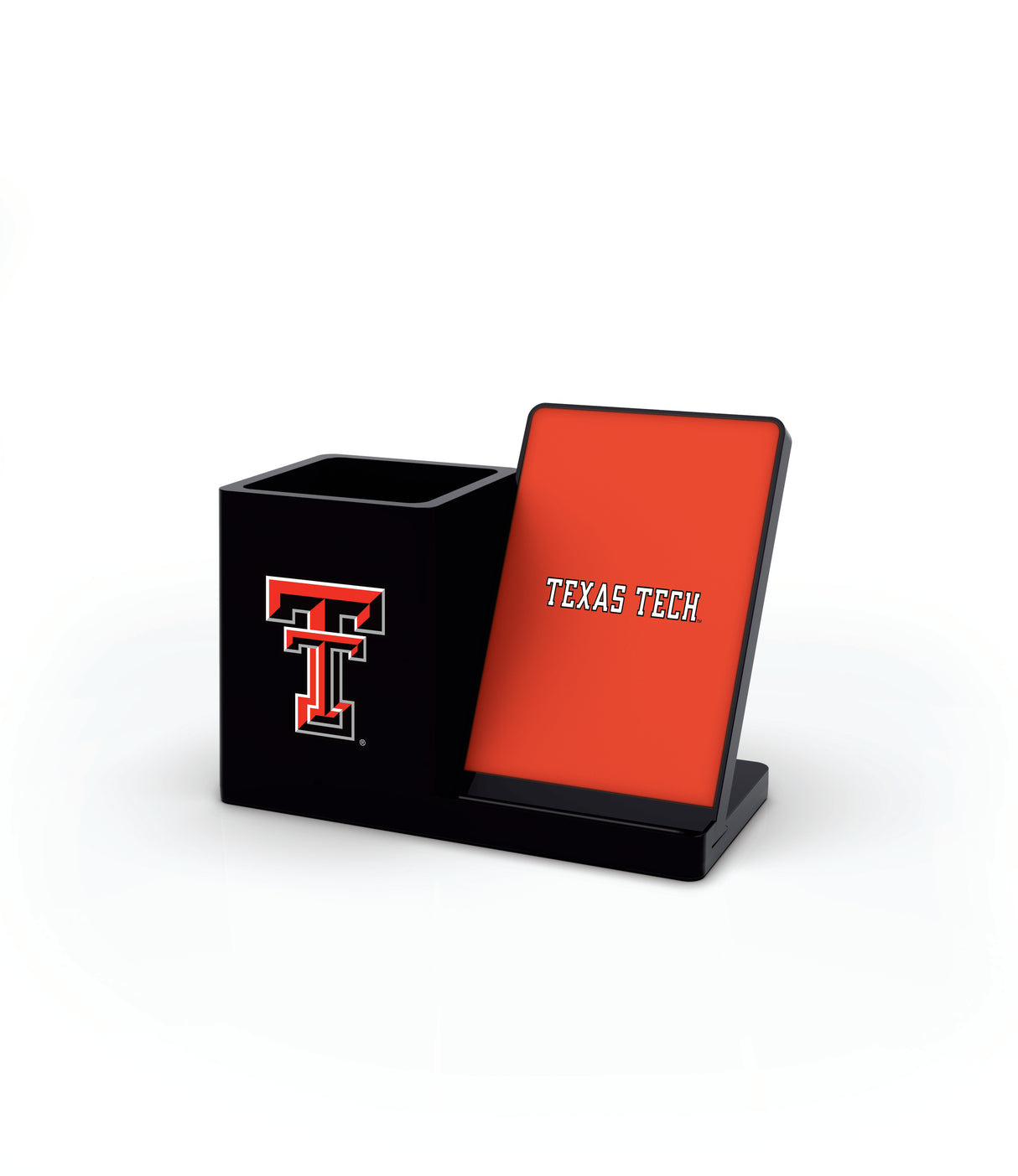 Texas Tech Red Raiders NCAA Cell Phone Wireless Charging Stand and Desktop Organizer