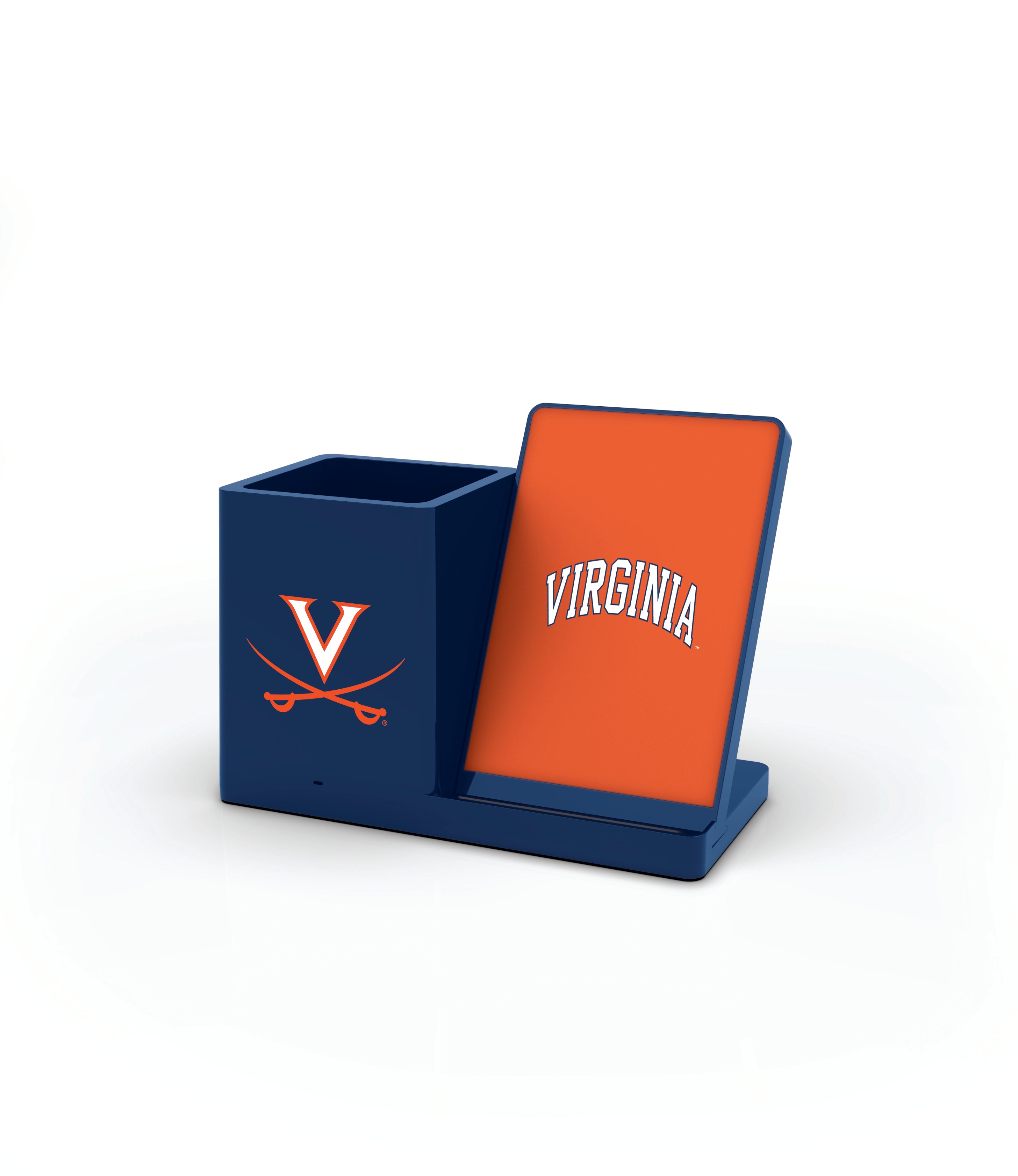 Virginia Cavaliers NCAA Cell Phone Wireless Charging Stand and Desktop Organizer