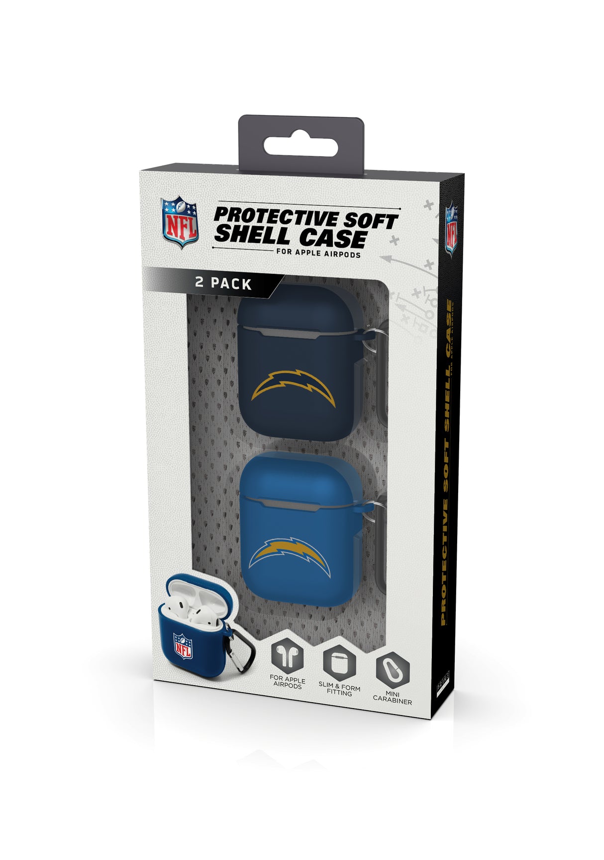 Los Angeles Chargers NFL Airpod Case 2 Pack