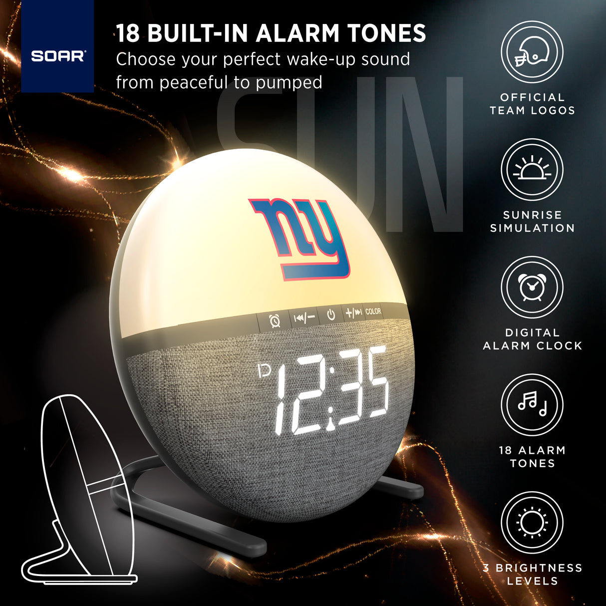 SOAR NBA Sunrise Alarm Clock