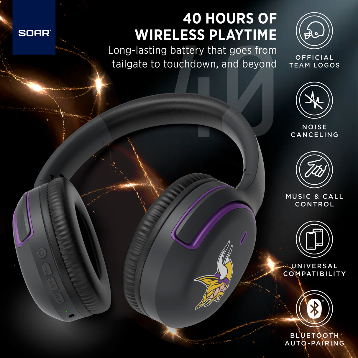 SOAR Collegiate Active Noise Cancelling Headphones