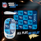SOAR NFL Wireless Mouse and Mouse Pad- New Checkered Design