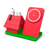 Peanuts Wireless Charging Station Red Dog House