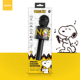 Peanuts Wireless Karaoke Microphone- Black