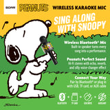 Peanuts Wireless Karaoke Microphone- Black