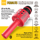 Peanuts Wireless Karaoke Microphone- Red