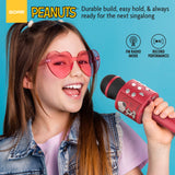 Peanuts Wireless Karaoke Microphone- Red