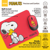 Peanuts Mouse & Mouse Pad Combo Red- Hug