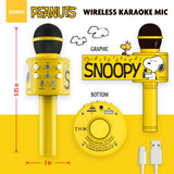 Peanuts Wireless Karaoke Microphone- Yellow