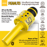Peanuts Wireless Karaoke Microphone- Yellow
