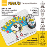 Peanuts Mouse & Mouse Pad Combo White- Legendary Snoopy