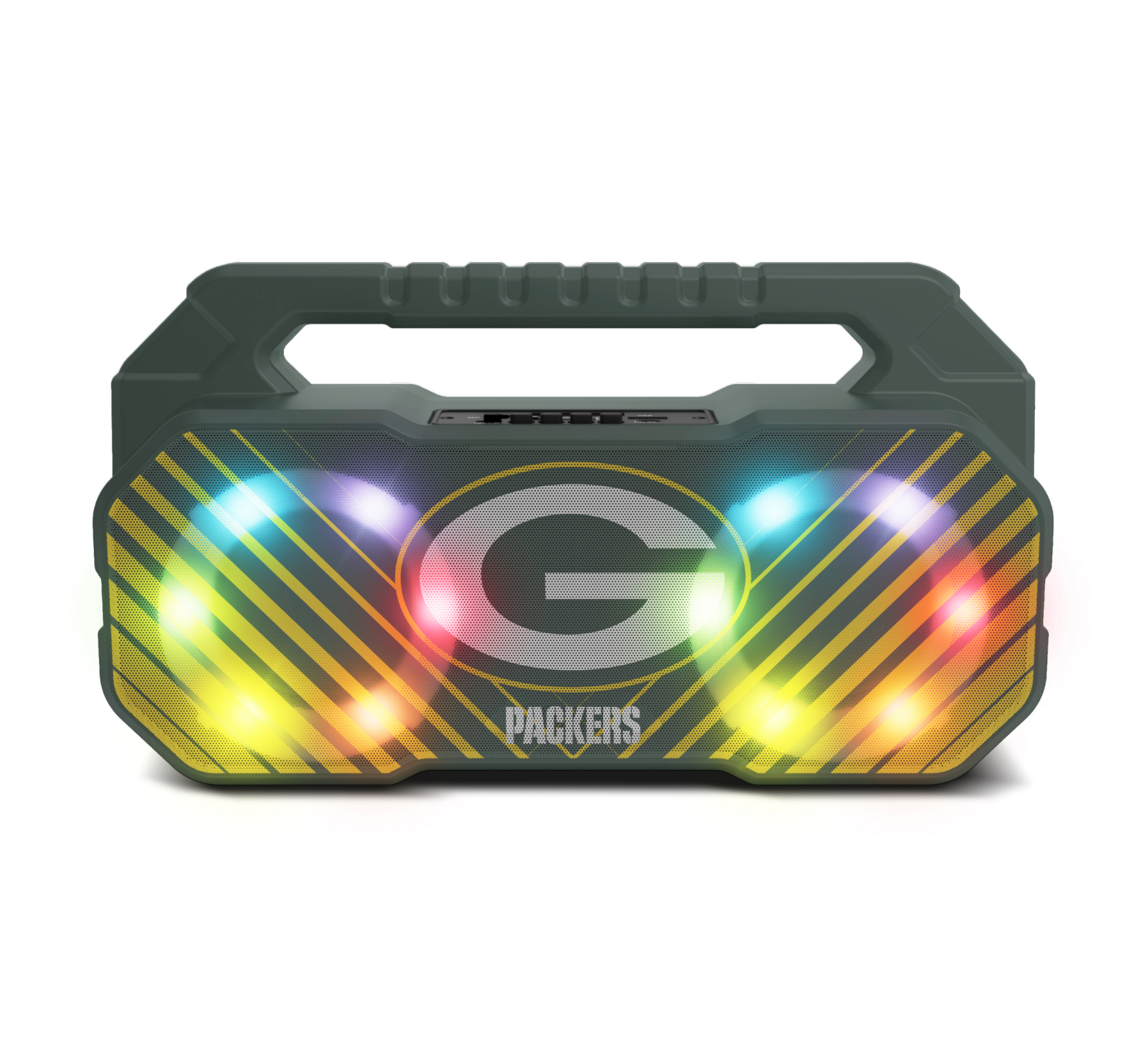 Green Bay Packers NFL Shockbox Bluetooth BOOMBOX Speaker with FM Radio