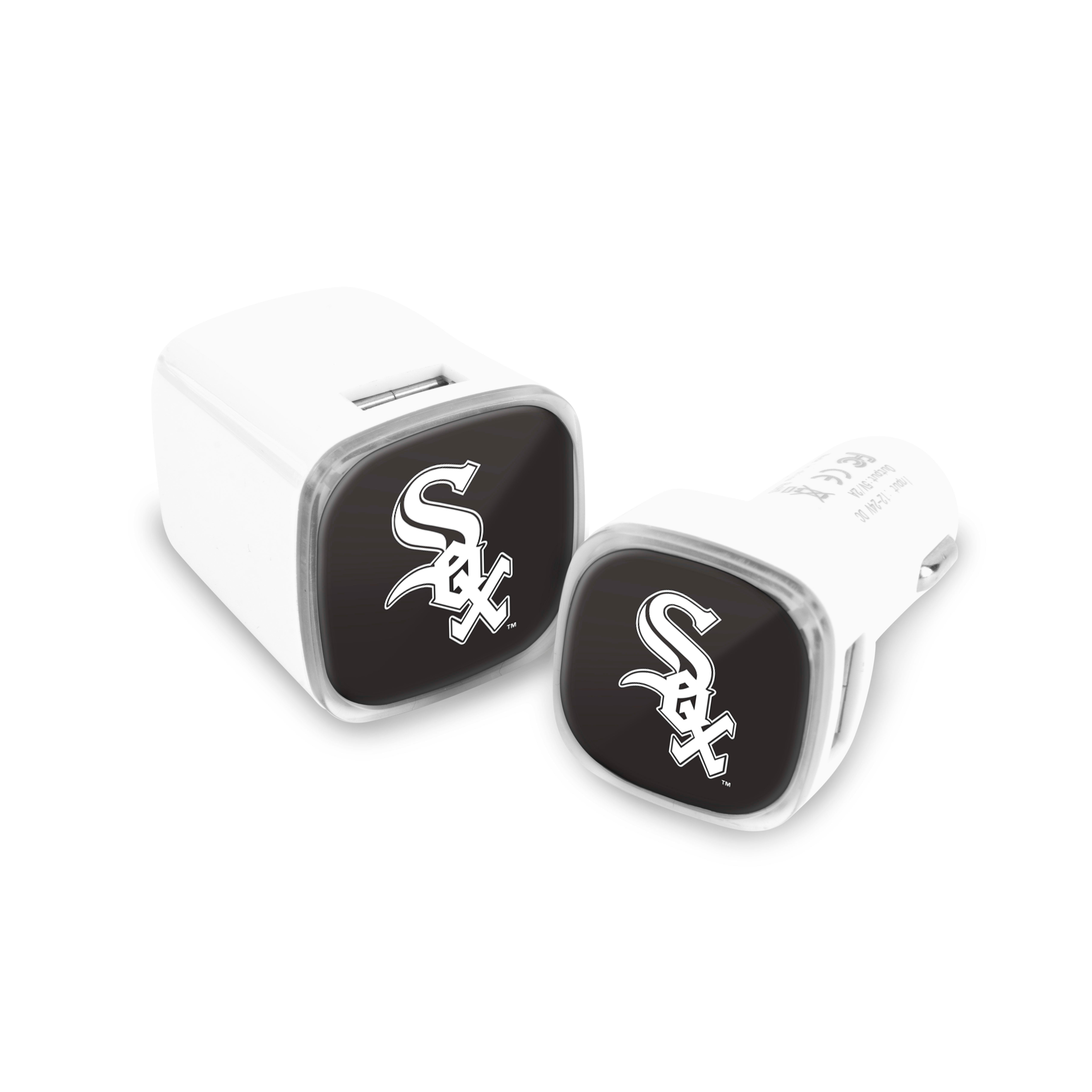 Chicago White Sox MLB 2 Pack Car + Wall Chargers