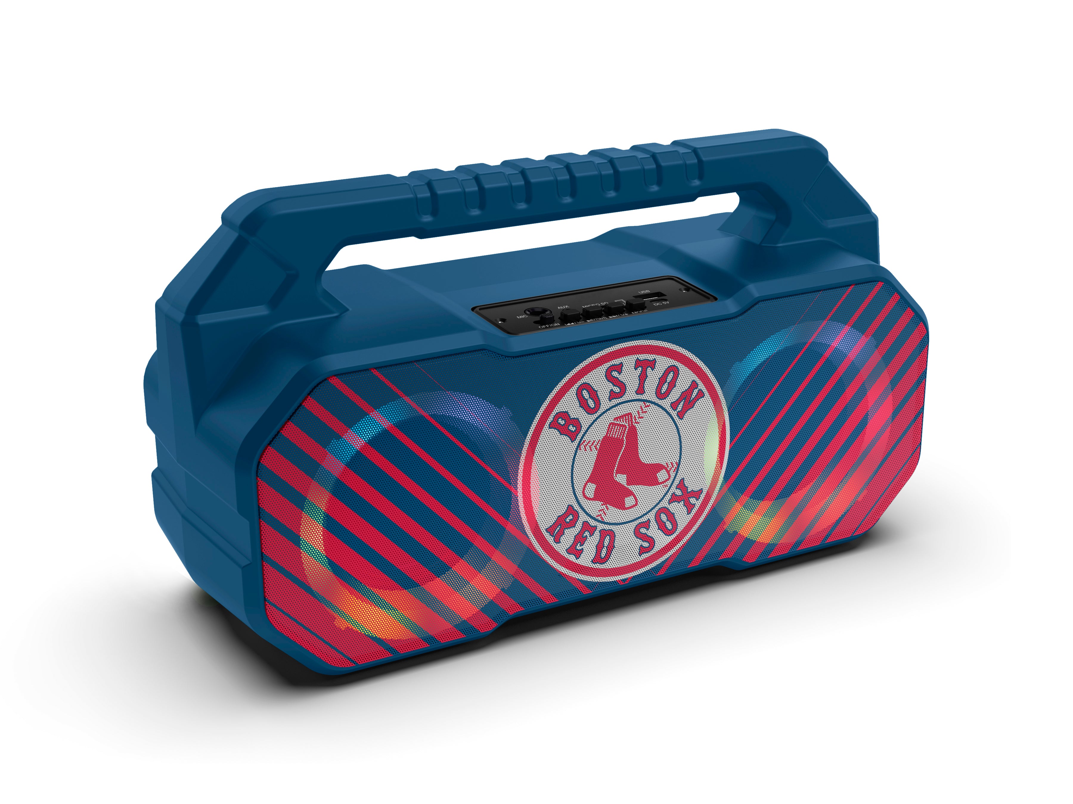 Boston Red Sox MLB Shockbox Bluetooth BOOMBOX Speaker with FM Radio