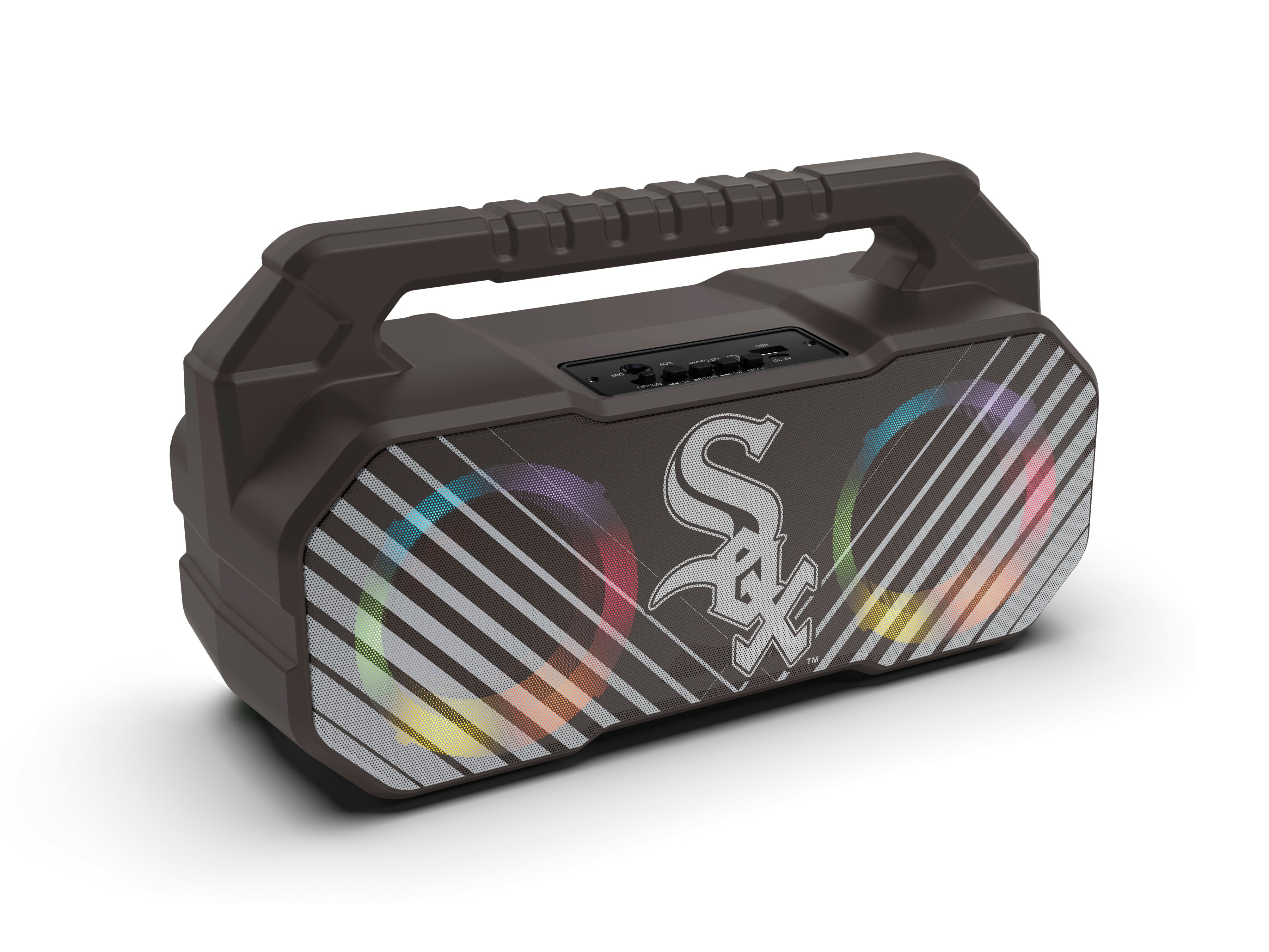 Chicago White Sox MLB Shockbox Bluetooth BOOMBOX Speaker with FM Radio