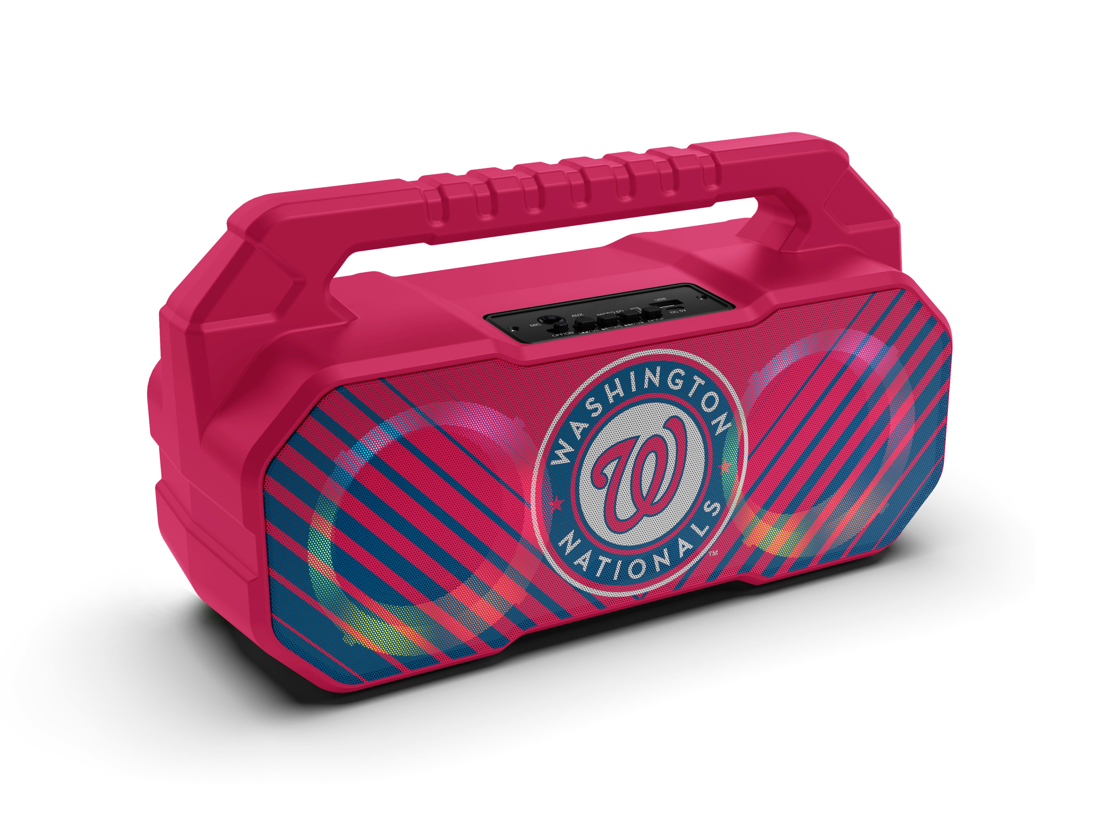 Washington Nationals MLB Shockbox Bluetooth BOOMBOX Speaker with FM Radio