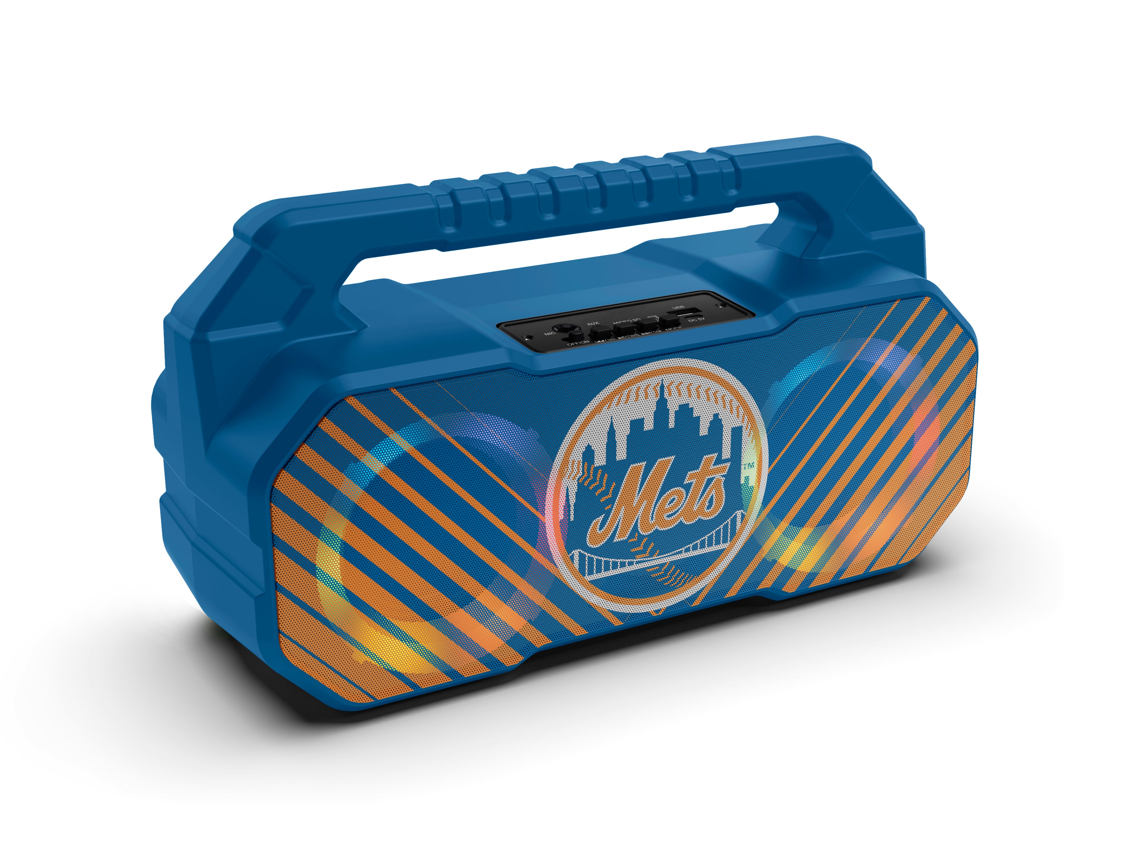 New York Mets MLB Shockbox Bluetooth BOOMBOX Speaker with FM Radio