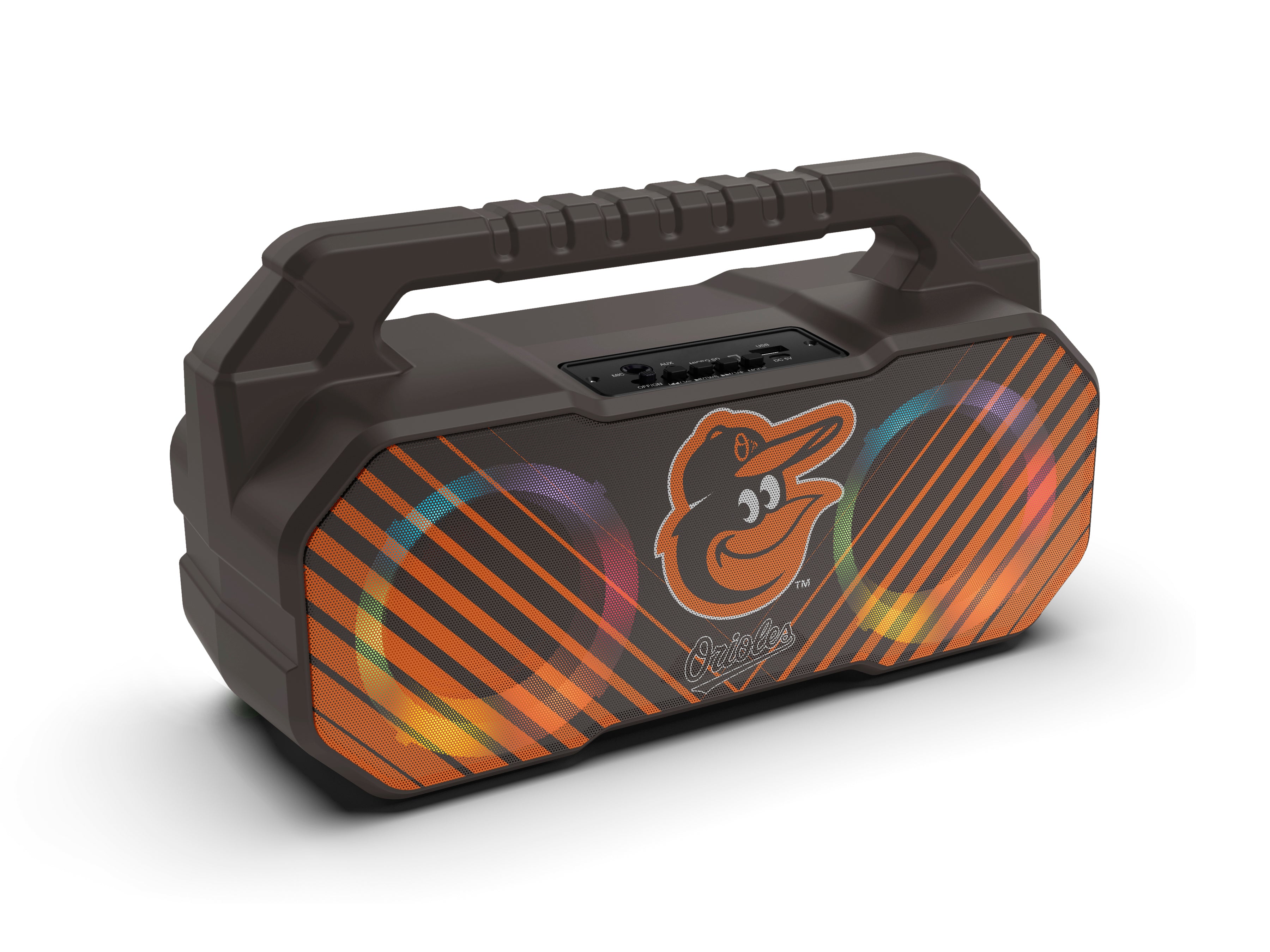 Baltimore Orioles MLB Shockbox Bluetooth BOOMBOX Speaker with FM Radio