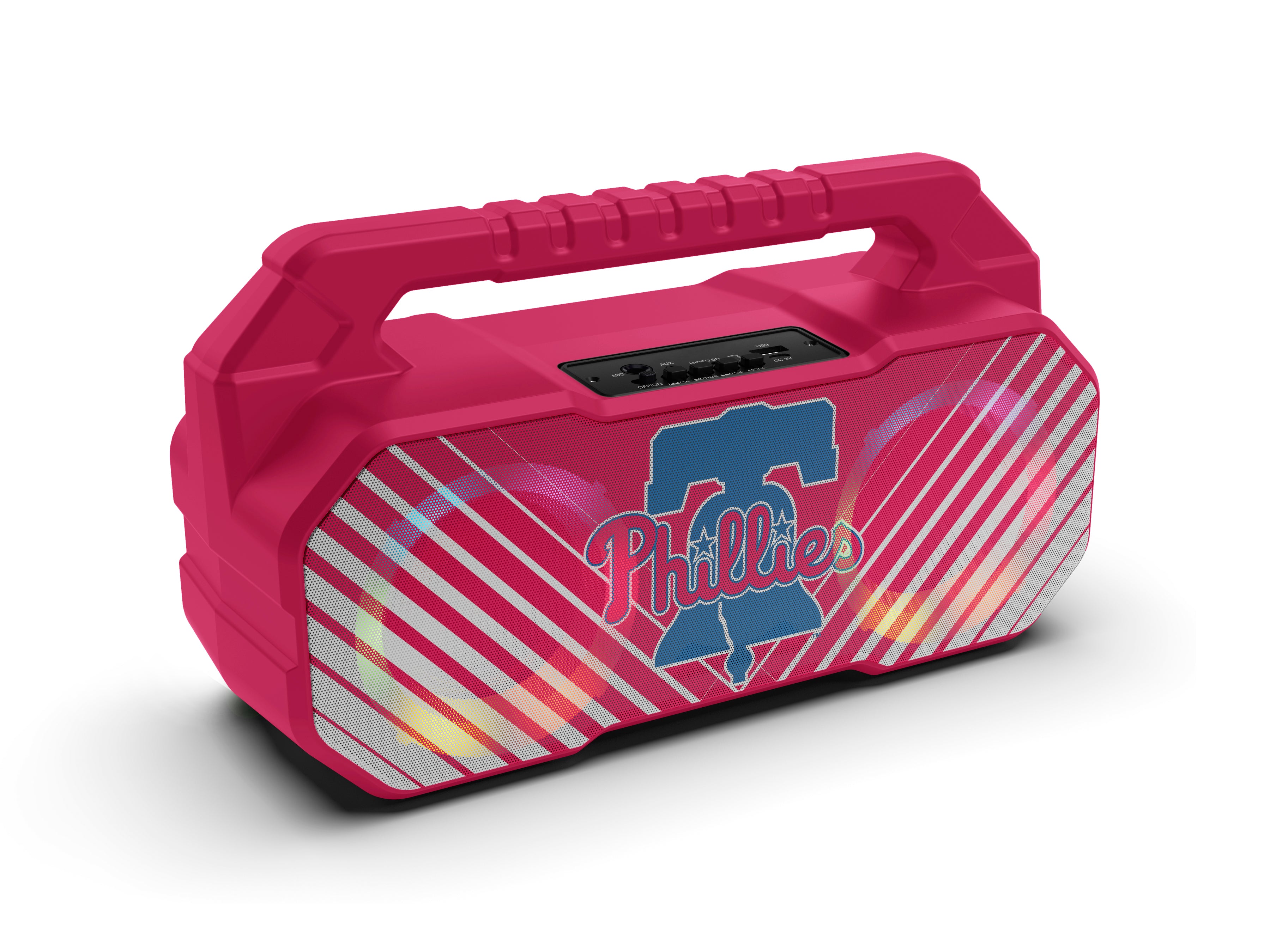 Philadelphia Phillies MLB Shockbox Bluetooth BOOMBOX Speaker with FM Radio