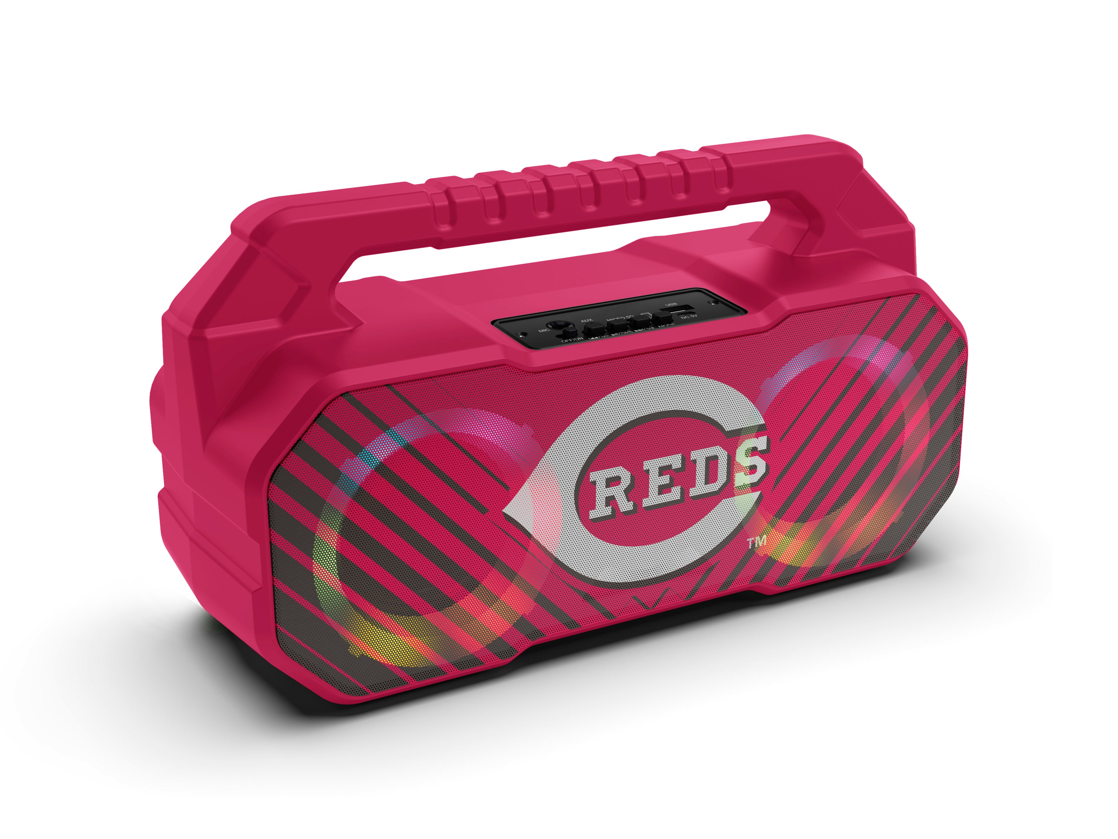 Cincinnati Reds MLB Shockbox Bluetooth BOOMBOX Speaker with FM Radio