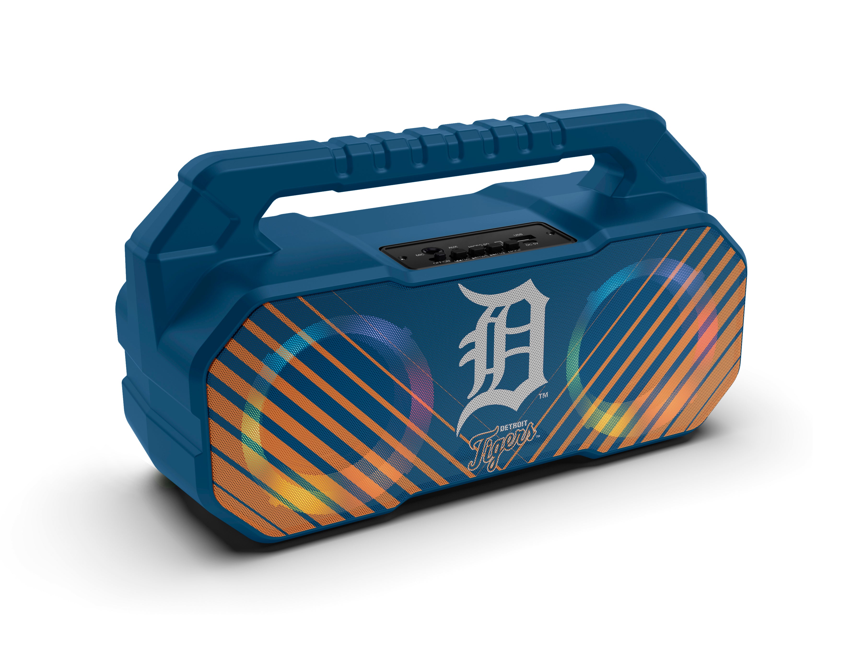 Detroit Tigers MLB Shockbox Bluetooth BOOMBOX Speaker with FM Radio