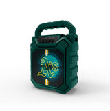 Oakland Athletics MLB Syncable Bluetooth Wireless Speaker with LED Lights & FM Radio