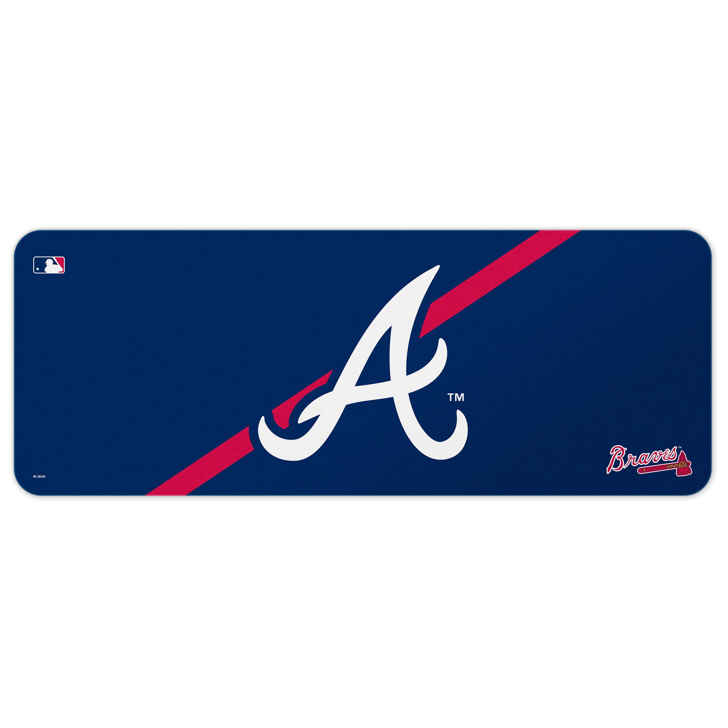 Atlanta Braves MLB Team Stripe Desk Mat