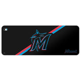 Miami Marlins MLB Team Stripe Desk Mat
