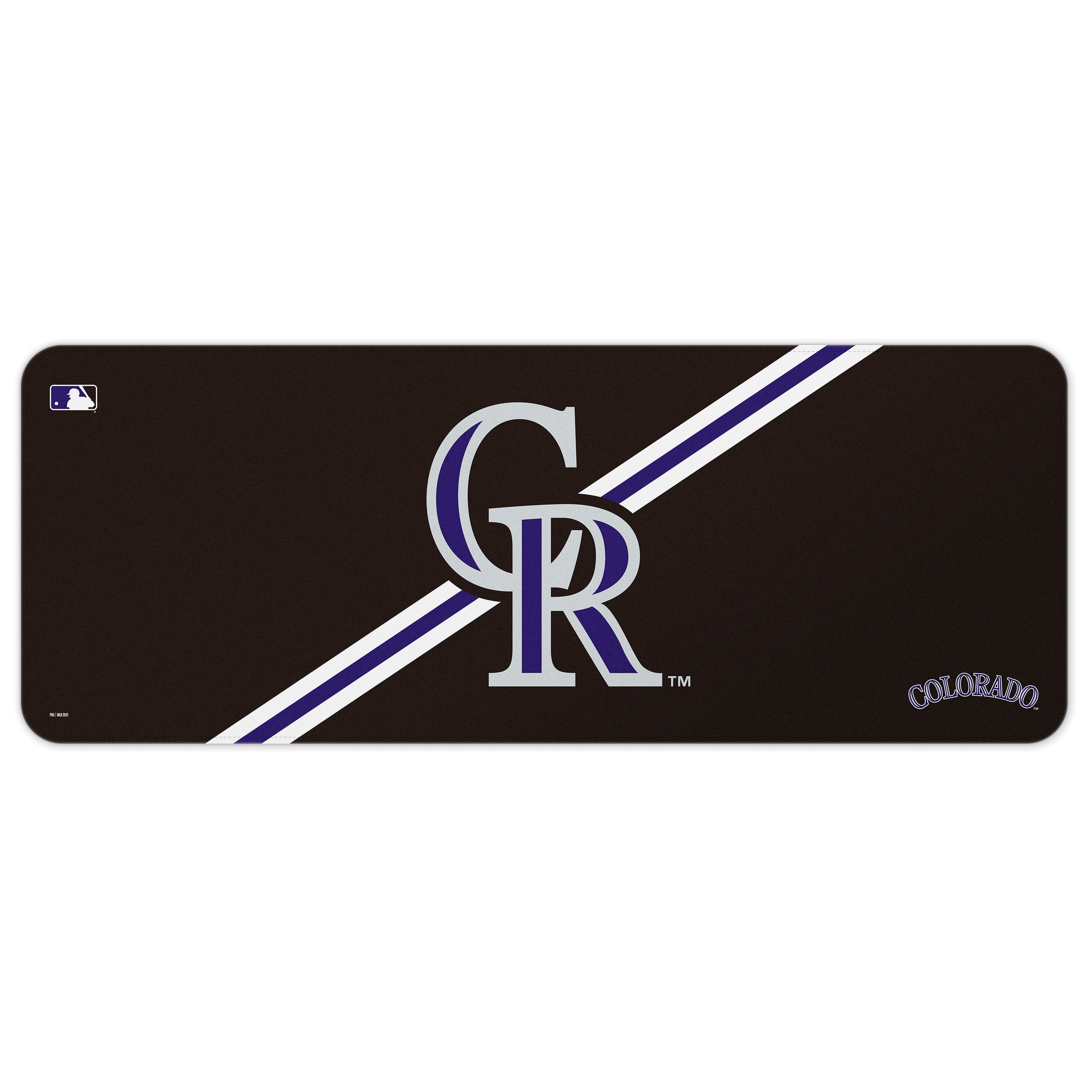 Colorado Rockies MLB Team Stripe Desk Mat