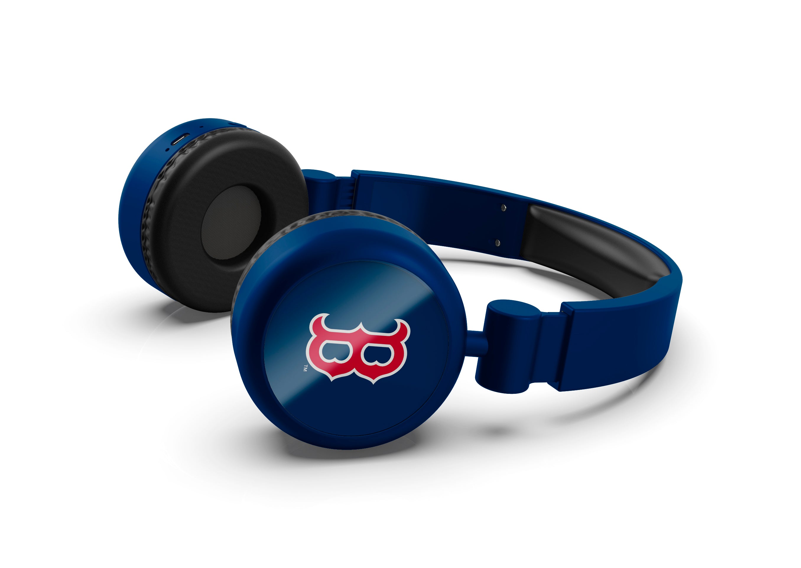 Boston Red Sox MLB Lightweight Wireless Bluetooth On-Ear Headphones