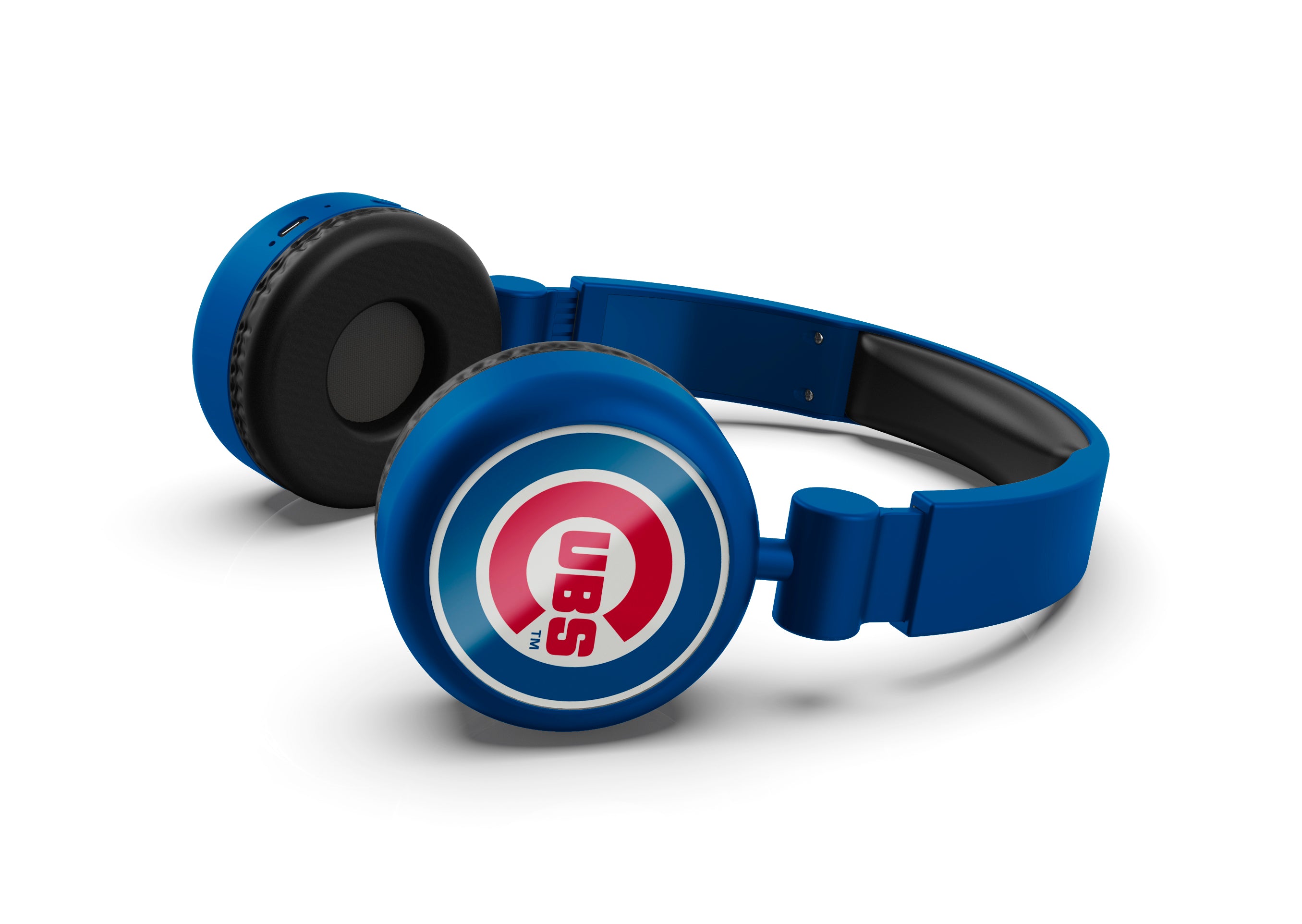 Chicago Cubs MLB Lightweight Wireless Bluetooth On-Ear Headphones