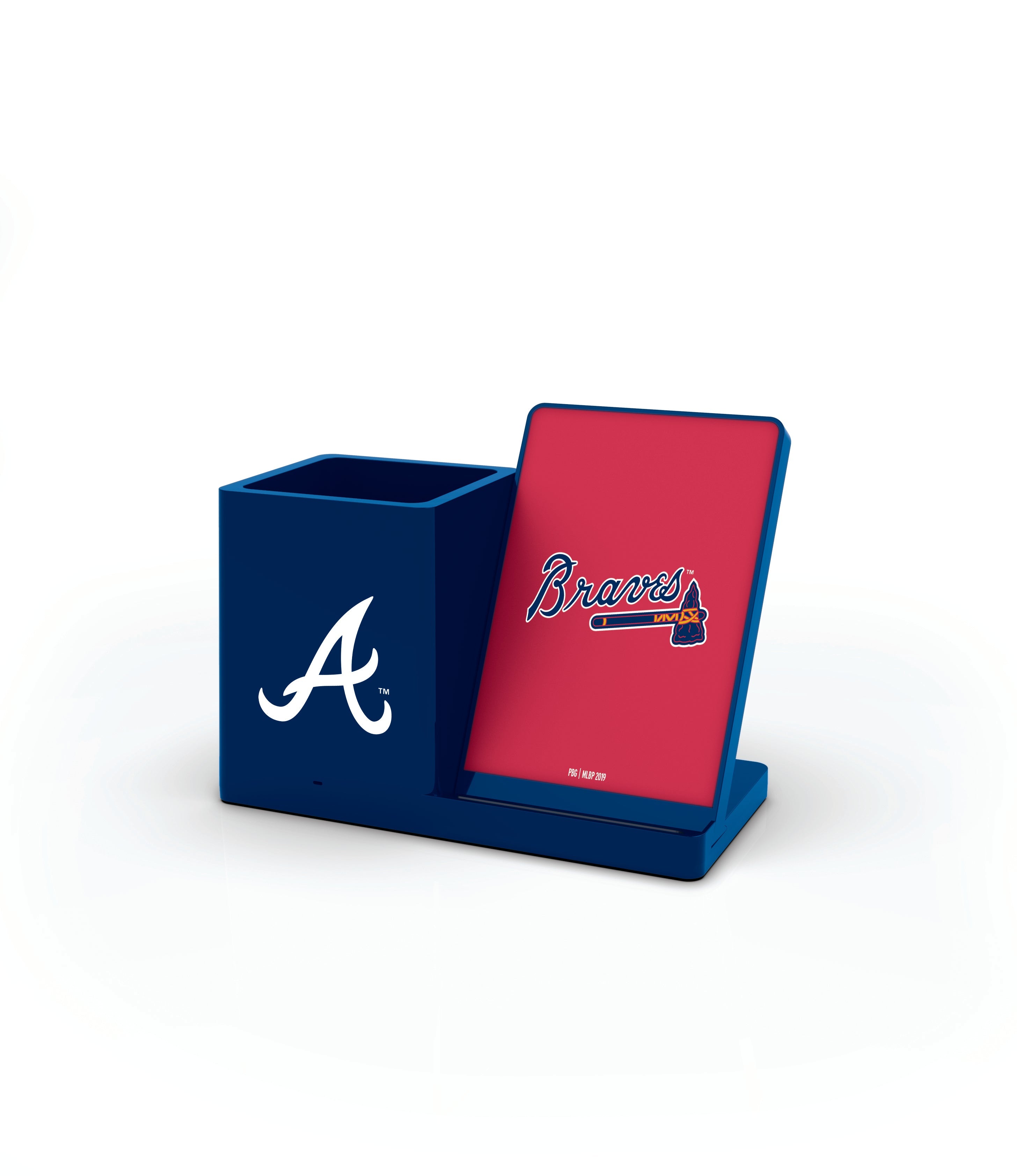 Atlanta Braves MLB Wireless Charging Pen Cup