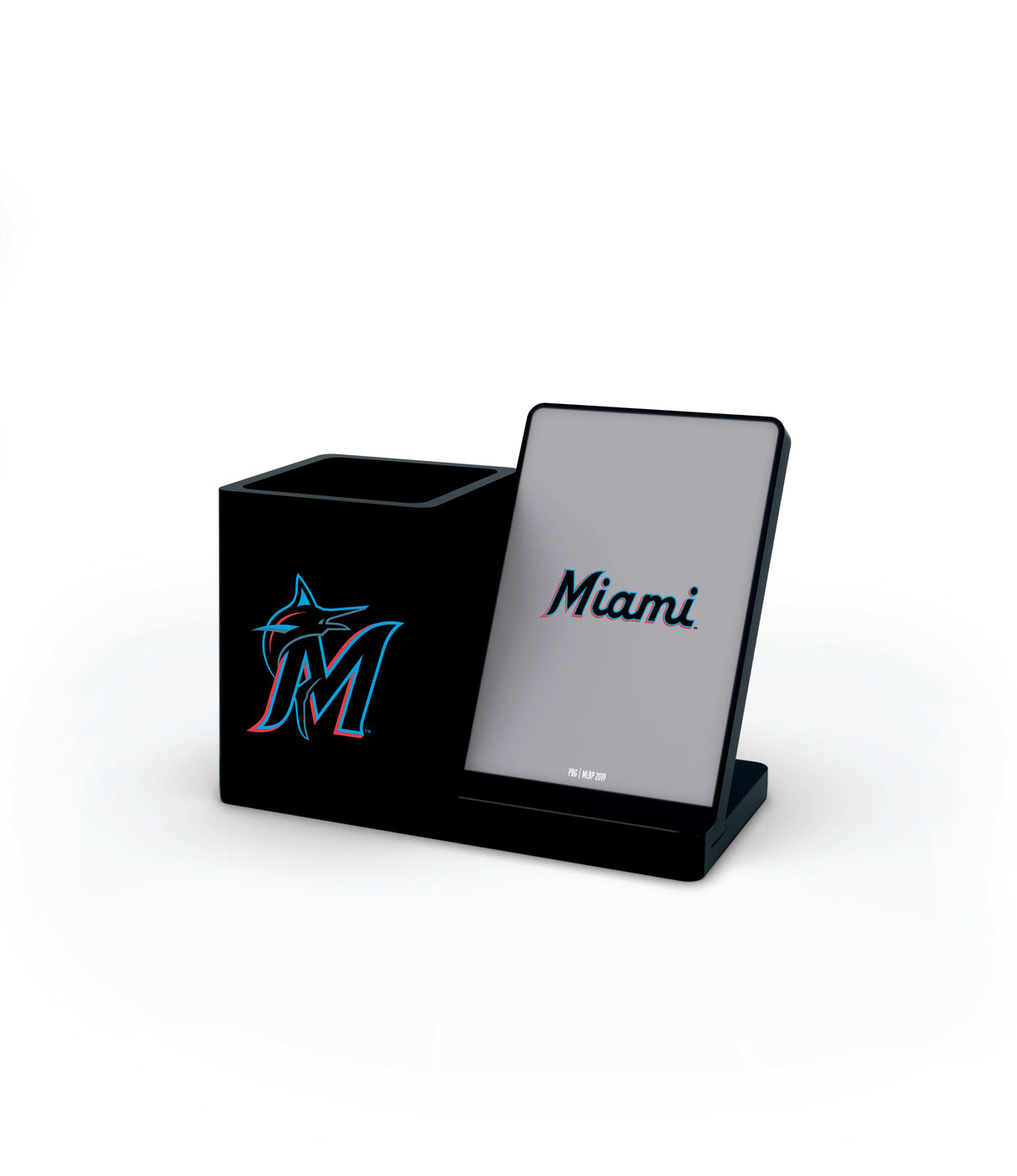 Miami Marlins MLB Wireless Charging Pen Cup