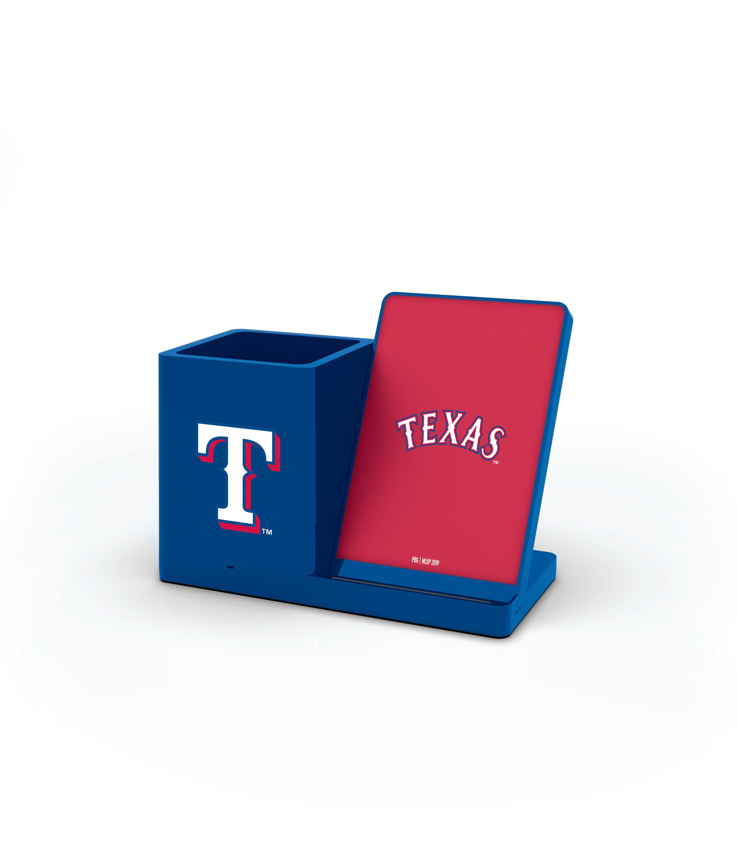 Texas Rangers MLB Wireless Charging Pen Cup