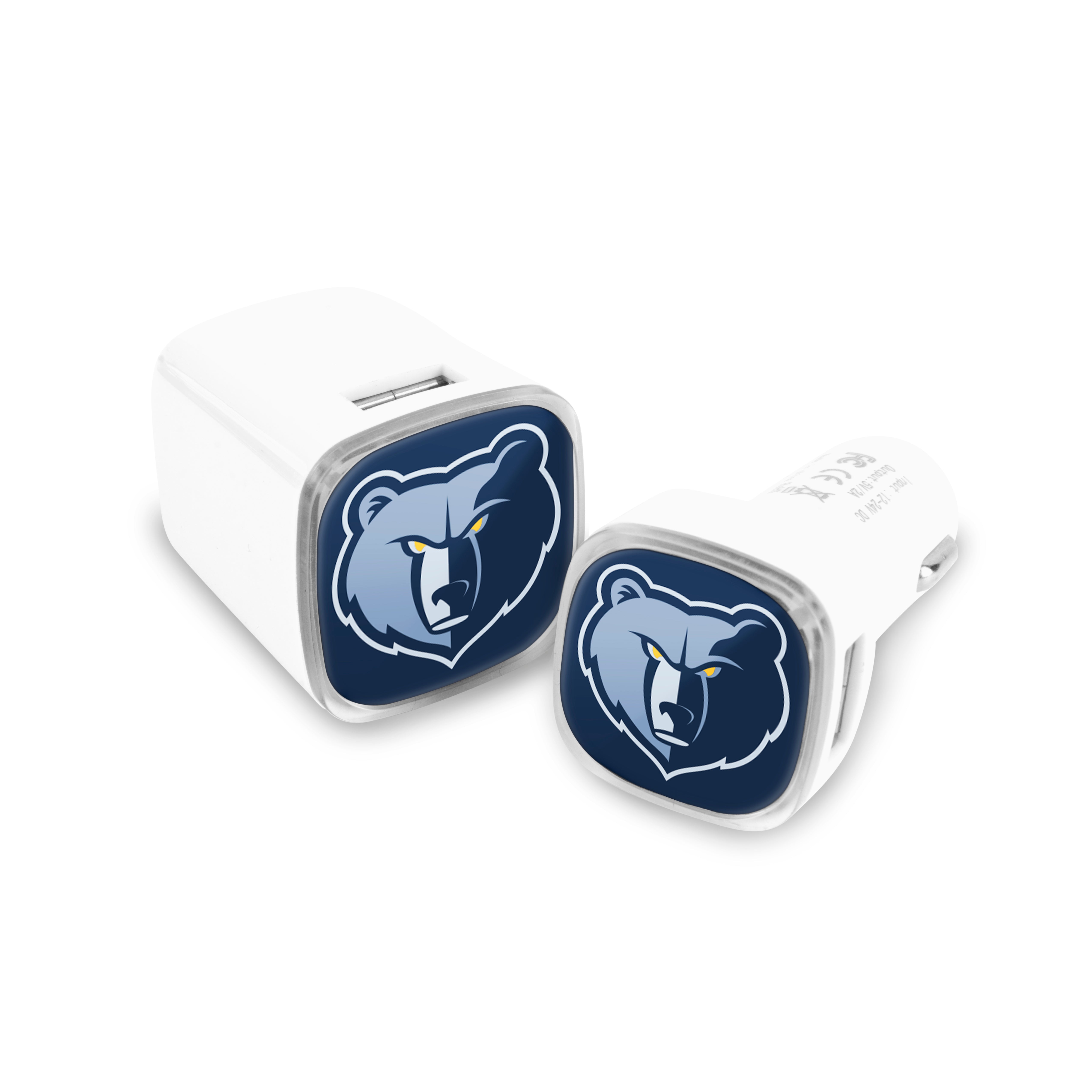 Memphis Tigers NBA 2 Pack Car + Wall Chargers