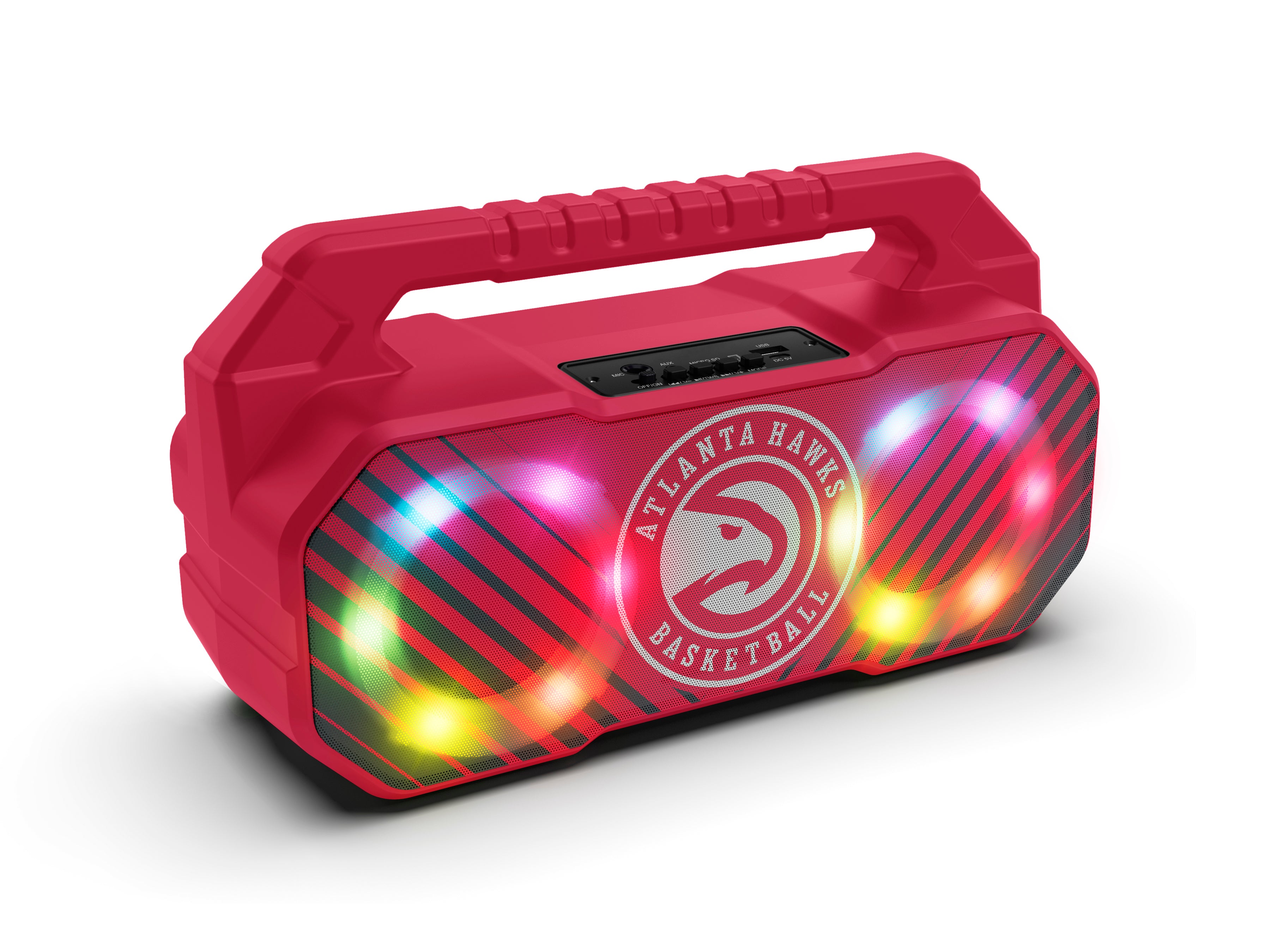 Atlanta Hawks NBA Shockbox Bluetooth BOOMBOX Speaker with FM Radio